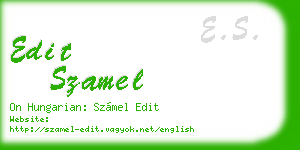 edit szamel business card